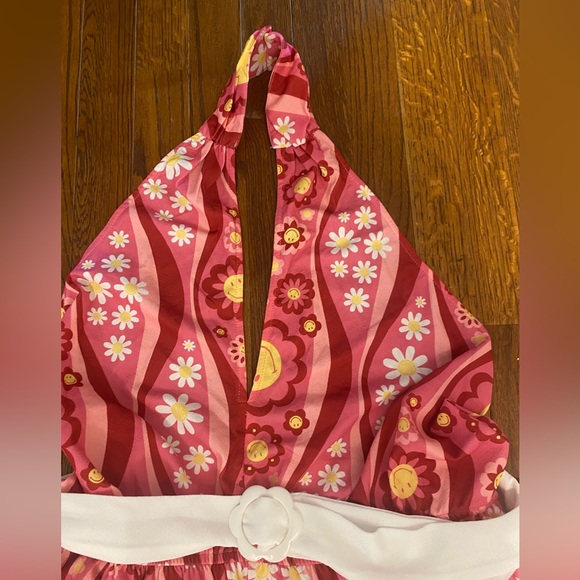 Unique vintage smiley flower power  collab jumpsuit size 2x - Picture 5 of 12